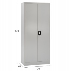 ΝΤΟΥΛΑΠΑ 2ΦΥΛΛΗ ΜΕΤΑΛΛΙΚΗ HRONDA HM5749.21 ME ΧΩΡΙΣΜΑ & ΚΛΕΙΔΑΡΙΑ 70x40x170Υεκ.