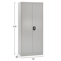 ΝΤΟΥΛΑΠΑ 2ΦΥΛΛΗ ΜΕΤΑΛΛΙΚΗ HRONDA HM5749.21 ME ΧΩΡΙΣΜΑ & ΚΛΕΙΔΑΡΙΑ 70x40x170Υεκ.