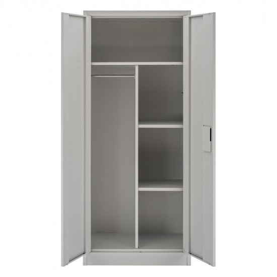 ΝΤΟΥΛΑΠΑ 2ΦΥΛΛΗ ΜΕΤΑΛΛΙΚΗ HRONDA HM5749.21 ME ΧΩΡΙΣΜΑ & ΚΛΕΙΔΑΡΙΑ 70x40x170Υεκ.