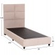 ΚΡΕΒΑΤΙ ΜΟΝΟ MILO HM652.32 ΜΠΕΖ TEDDY ΥΦΑΣΜΑ ΓΙΑ ΣΤΡΩΜΑ 90x200εκ