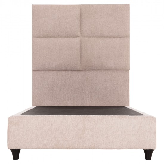 ΚΡΕΒΑΤΙ ΜΟΝΟ MILO HM652.32 ΜΠΕΖ TEDDY ΥΦΑΣΜΑ ΓΙΑ ΣΤΡΩΜΑ 90x200εκ