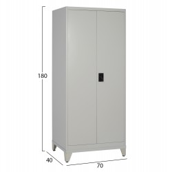 ΝΤΟΥΛΑΠΑ 2ΦΥΛΛΗ ΜΕΤΑΛΛΙΚΗ HRONDA HM21287.01 3 ΡΑΦΙΑ-ΚΛΕΙΔΑΡΙΑ & ΠΟΔΙΑ 70x40x180Υεκ.