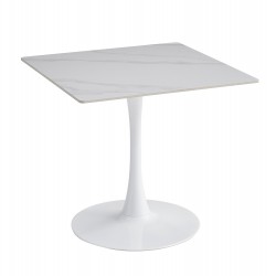 ΤΡΑΠΕΖΙ ΤΡΑΠΕΖΑΡΙΑΣ TETRAN HM18315.01 ΒΑΣΗ ΛΕΥΚΗ--SINTERED STONE SNOW WHITE 80x80x73Υεκ