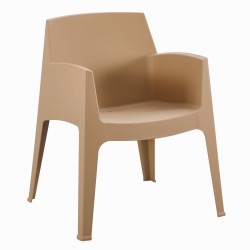 ΠΟΛΥΘΡΟΝΑ ΠΟΛΥΠΡΟΠΥΛΕΝΙΟΥ SLEEK HM6370.03 ΚΑΠΟΥΤΣΙΝΟ 68x63x82,5Υεκ.