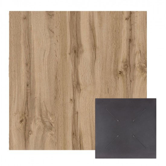 ΕΠΙΦΑΝΕΙΑ ΤΡΑΠΕΖΙΟΥ HPL ΤΕΤΡΑΓΩΝΗ HM5839.36 SONAMA OAK 80x80εκ.