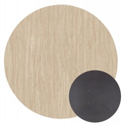 ΕΠΙΦΑΝΕΙΑ ΤΡΑΠΕΖΙΟΥ HPL ΣΤΡΟΓΓΥΛΗ HM5841.35 TRAVERTINE Φ60εκ.