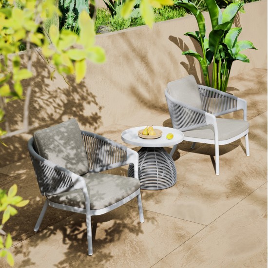 ΒΟΗΘΗΤΙΚΟ ΤΡΑΠΕΖΑΚΙ ΣΤΡΟΓΓΥΛΟ DRISCOLL HM6477.02 ΚΡΕΜ ΑΛΟΥΜΙΝΙΟ-ΑΝΟΙΧΤΟ ΓΚΡΙ ΣΧΟΙΝΙ Φ55x45Υ