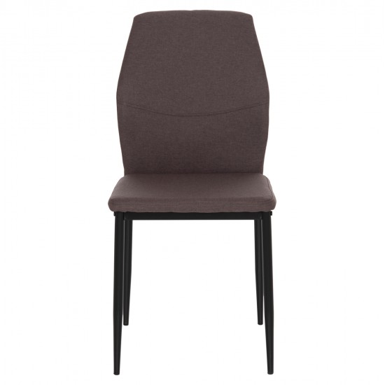 ΚΑΡΕΚΛΑ ΤΡΑΠΕΖΑΡΙΑΣ DIAZ HM18346.03 ΚΑΦΕ ΥΦΑΣΜΑ-ΜΕΤΑΛΛΙΚΑ ΠΟΔΙΑ ΜΑΥΡΑ 43x52x87Υεκ.