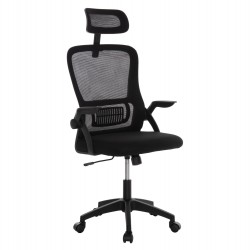 ΚΑΡΕΚΛΑ ΓΡΑΦΕΙΟΥ BLAZER HM1205.01 ΜΑΥΡΟ MESH-ΜΑΥΡΟΣ ΣΚΕΛΕΤΟΣ 60x58x110-130Υεκ.