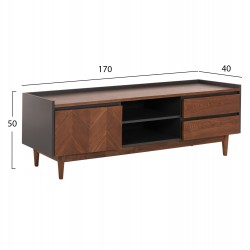 ΣΕΤ ΜΠΟΥΦΕΣ & ΕΠΙΠΛΟ ΤΗΛΕΟΡΑΣΗΣ ΒEEN HM21344 MDF ΜΕ ΚΑΠΛΑΜΑ ΚΑΡΥΔΙΑΣ