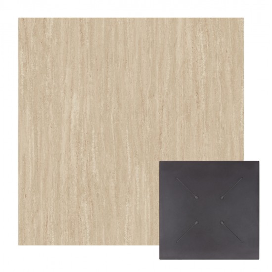 ΕΠΙΦΑΝΕΙΑ ΤΡΑΠΕΖΙΟΥ HPL ΤΕΤΡΑΓΩΝΗ HM5839.35 TRAVERTINE 80x80εκ.