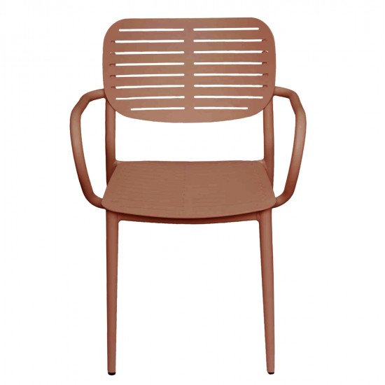 ΠΟΛΥΘΡΟΝΑ ΤΡΑΠΕΖΑΡΙΑΣ HILLIARD HM6644.08 ΑΛΟΥΜΙΝΙΟ ΣΕ TERRACOTTA 58x52x78Υεκ