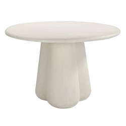 ΤΡΑΠΕΖΙ ΤΡΑΠΕΖΑΡΙΑΣ ΣΤΡΟΓΓΥΛΟ NAYU HM6583.02 ΜΠΕΖ FIBER CEMENT Φ120x75Υεκ