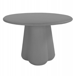 ΤΡΑΠΕΖΙ ΤΡΑΠΕΖΑΡΙΑΣ ΣΤΡΟΓΓΥΛΟ NAYU HM6583.01 ΓΚΡΙ FIBER CEMENT Φ120x75Υεκ