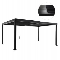 ΒΙΟΚΛΙΜΑΤΙΚΗ ΠΕΡΓΚΟΛΑ ΑΛΟΥΜΙΝΙΟΥ PREMIUM FRANIO HM6610.01 ΜΑΥΡΟ 300x400x240Υ