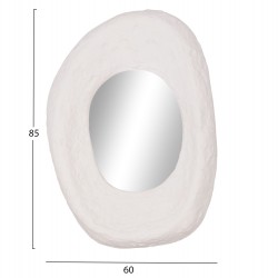 ΚΑΘΡΕΠΤΗΣ ΤΟΙΧΟΥ RIFFE HM4695.02 FIBER CEMENT ΛΕΥΚΟ 60x13x85Υεκ.