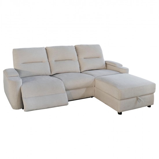 ΚΑΝΑΠΕΣ ΔΕΞΙΑ ΓΩΝΙΑ SYNTHIA HM3308.01R ΑΝΑΚΛΙΣΗ & ΑΠΟΘ.ΧΩΡΟΣ--ΜΠΕΖ 245x170x98Υεκ