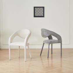 ΠΟΛΥΘΡΟΝΑ ΤΡΑΠΕΖΑΡΙΑΣ OFILIA HM18363.02 ΕΚΡΟΥ ΥΦΑΣΜΑ 58x54,5x85,5Υεκ