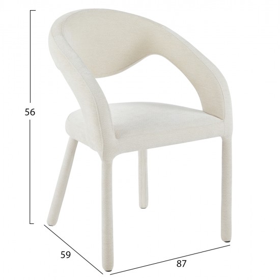 ΠΟΛΥΘΡΟΝΑ ΤΡΑΠΕΖΑΡΙΑΣ OFILIA HM18363.02 ΕΚΡΟΥ ΥΦΑΣΜΑ 58x54,5x85,5Υεκ