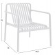 ΠΟΛΥΘΡΟΝΑ LOUNGE ΕΞΩΤ.ΧΩΡΟΥ MALEN HM6626.01 ΛΕΥΚΟ ΠΟΛΥΠΡΟΠΥΛΕΝΙΟ 67x75x75Υεκ