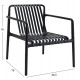 ΠΟΛΥΘΡΟΝΑ LOUNGE ΕΞΩΤ.ΧΩΡΟΥ MALEN HM6626.02 ΜΑΥΡΟ ΠΟΛΥΠΡΟΠΥΛΕΝΙΟ 67x75x75Υεκ