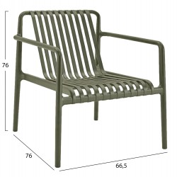 ΠΟΛΥΘΡΟΝΑ LOUNGE ΕΞΩΤ.ΧΩΡΟΥ MALEN HM6626.05 OLIVE GREEN ΠΟΛΥΠΡΟΠΥΛΕΝΙΟ 67x75x75Υεκ