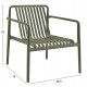 ΠΟΛΥΘΡΟΝΑ LOUNGE ΕΞΩΤ.ΧΩΡΟΥ MALEN HM6626.05 OLIVE GREEN ΠΟΛΥΠΡΟΠΥΛΕΝΙΟ 67x75x75Υεκ