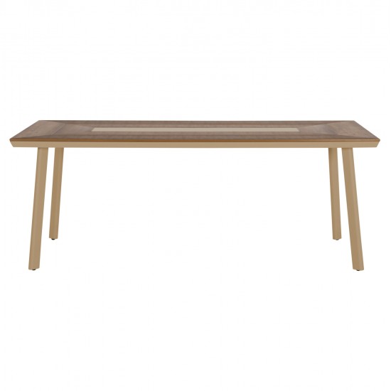 ΤΡΑΠΕΖΙ ΑΛΟΥΜΙΝΙΟΥ TABER HM5131.04 ΚΑΠΟΥΤΣΙΝΟ ΜΕ POLYWOOD TOP 200x100x75Υεκ