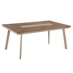 ΤΡΑΠΕΖΙ ΑΛΟΥΜΙΝΙΟΥ TABER HM5131.04 ΚΑΠΟΥΤΣΙΝΟ ΜΕ POLYWOOD TOP 200x100x75Υεκ