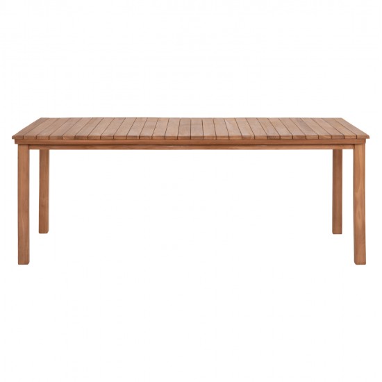 ΤΡΑΠΕΖΙ ΟΡΘΟΓΩΝΙΟ FINTO HM6616 ΞΥΛΟ TEAK--ΦΥΣΙΚΟ 200x100x75Υεκ.