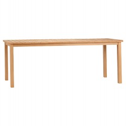 ΤΡΑΠΕΖΙ ΟΡΘΟΓΩΝΙΟ FINTO HM6616 ΞΥΛΟ TEAK--ΦΥΣΙΚΟ 200x100x75Υεκ.