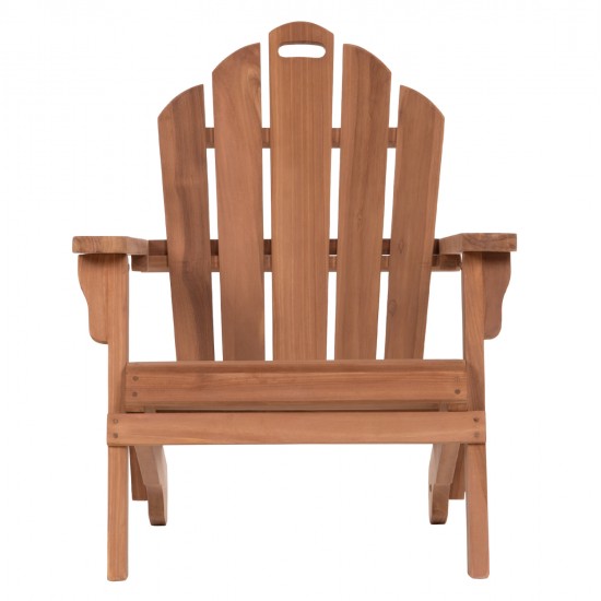 ΠΟΛΥΘΡΟΝΑ LOUNGE ΠΤΥΣΣΟΜΕΝΗ SKALL HM6619 ΞΥΛΟ TEAK ΦΥΣΙΚΟ 70.5x85x92Υεκ.