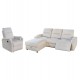 ΣΕΤ ΚΑΝΑΠΕΣ-ΠΟΛΥΘΡΟΝΑ RELAX SYNTHIA HM10735.01 ΜΠΕΖ ΥΦΑΣΜΑ-ΗΛΕΚΤΡΙΚΗ ΑΝΑΚΛΙΣΗ [L]