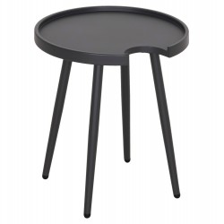 ΤΡΑΠΕΖΙ ΒΟΗΘΗΤΙΚΟ ΣΤΡΟΓΓΥΛΟ ΕΞ.ΧΩΡΟΥ TEROC HM6433.01 ΑΛΟΥΜΙΝΙΟ ΓΚΡΙ Φ47x53Υεκ