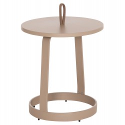 ΤΡΑΠΕΖΙ ΒΟΗΘΗΤΙΚΟ ΕΞ.ΧΩΡΟΥ MINO HM6432.03 ΑΛΟΥΜΙΝΙΟ & ΣΧΟΙΝΙ ΚΑΠΟΥΤΣΙΝΟ Φ47x53Υεκ