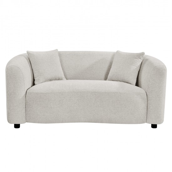 ΚΑΝΑΠΕΣ 2-ΘΕΣΙΟΣ NORD HM3322.02 ΑΝΟΙΧΤΟ ΜΠΕΖ ΥΦΑΣΜΑ 170x91x75Υεκ.