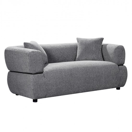 ΚΑΝΑΠΕΣ 2-ΘΕΣΙΟΣ ARCTIS HM3328.01 ΓΚΡΙ ΥΦΑΣΜΑ 169x88x88Υεκ.