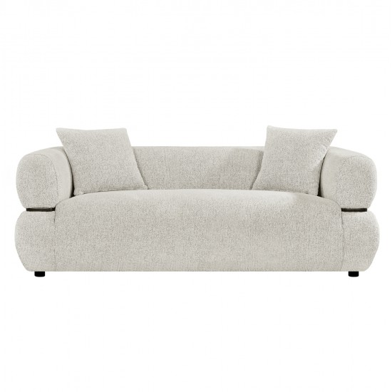 ΚΑΝΑΠΕΣ 2-ΘΕΣΙΟΣ ARCTIS HM3328.02 ΑΝΟΙΧΤΟ ΜΠΕΖ ΥΦΑΣΜΑ 169x88x88Υεκ.