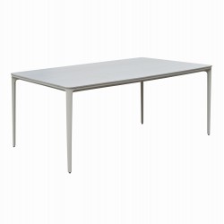 ΤΡΑΠΕΖΙ ΤΡΑΠΕΖΑΡΙΑΣ STAD HM6557.02 ΜΠΕΖ ΑΛΟΥΜΙΝΙΟ--ΛΕΥΚΟ SINTERED STONE 180x90x75Υεκ