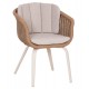 ΠΟΛΥΘΡΟΝΑ VICTUS HM6559.02 ΑΛΟΥΜΙΝΙΟ & OLEFIN ΜΠΕΖ-TWIST WICKER 60x62x76Yεκ