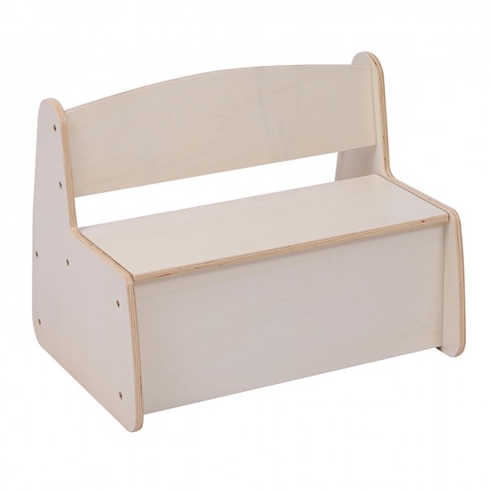 ΠΑΓΚΑΚΙ ΠΑΙΔΙΚΟ ΜΕ ΑΠΟΘ.ΧΩΡΟ RICKI HM18342.01 MDF & ΚΟΝΤΡΑΠΛΑΚΕ ΦΥΣΙΚΟ 63x43x47Υεκ