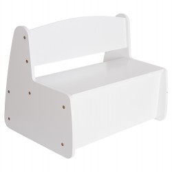 ΠΑΓΚΑΚΙ ΠΑΙΔΙΚΟ ΜΕ ΑΠΟΘ.ΧΩΡΟ RICKI HM18342.03 MDF & ΚΟΝΤΡΑΠΛΑΚΕ ΛΕΥΚΟ 63x43x47Υεκ