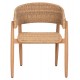 ΠΟΛΥΘΡΟΝΑ ΤΡΑΠΕΖΑΡΙΑΣ CORT HM6447 ΞΥΛΟ ΑΚΑΚΙΑΣ & ΣΧΟΙΝΙ ΣΕ ΦΥΣΙΚΟ 62x54x74Υεκ