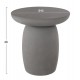 ΤΡΑΠΕΖΙ ΒΟΗΘΗΤΙΚΟ ΣΤΡΟΓΓΥΛΟ HIKARI HM6593.01 ΓΚΡΙ FIBER CEMENT Φ46x48Υεκ.