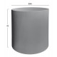 ΤΡΑΠΕΖΙ ΒΟΗΘΗΤΙΚΟ ΣΤΡΟΓΓΥΛΟ KYOKO HM6592.01 ΓΚΡΙ FIBER CEMENT Φ40x43Υεκ.