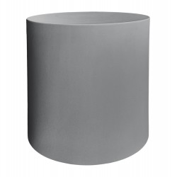ΤΡΑΠΕΖΙ ΒΟΗΘΗΤΙΚΟ ΣΤΡΟΓΓΥΛΟ KYOKO HM6592.01 ΓΚΡΙ FIBER CEMENT Φ40x43Υεκ.