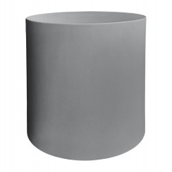 ΤΡΑΠΕΖΙ ΒΟΗΘΗΤΙΚΟ ΣΤΡΟΓΓΥΛΟ KYOKO HM6592.01 ΓΚΡΙ FIBER CEMENT Φ40x43Υεκ.