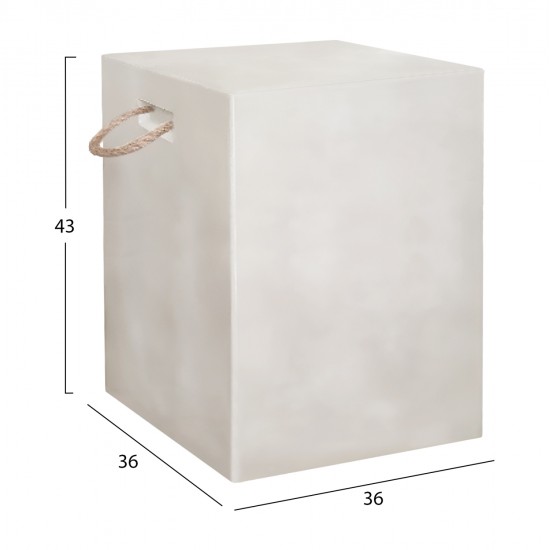 ΣΚΑΜΠΟ ΤΕΤΡΑΓΩΝΟ ΜΕ ΧΕΡΟΥΛΙΑ ZAK HM6581.02 FIBER CEMENT ΣΕ ΜΠΕΖ 36x36x43Υεκ