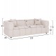ΚΑΝΑΠΕΣ 3-ΘΕΣΙΟΣ NORIKA HM3331.02 ΕΚΡΟΥ ΥΦΑΣΜΑ 220x88x85Υεκ.