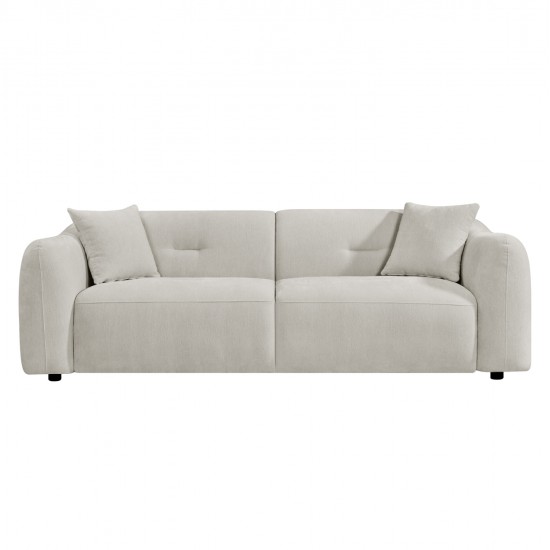 ΚΑΝΑΠΕΣ 3-ΘΕΣΙΟΣ JUNOA HM3333.02 ΕΚΡΟΥ ΥΦΑΣΜΑ 228x89x74Υεκ